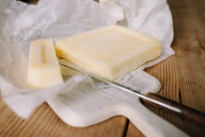 200g block of IDevour Beef Tallow, cut open with a kinfe. 