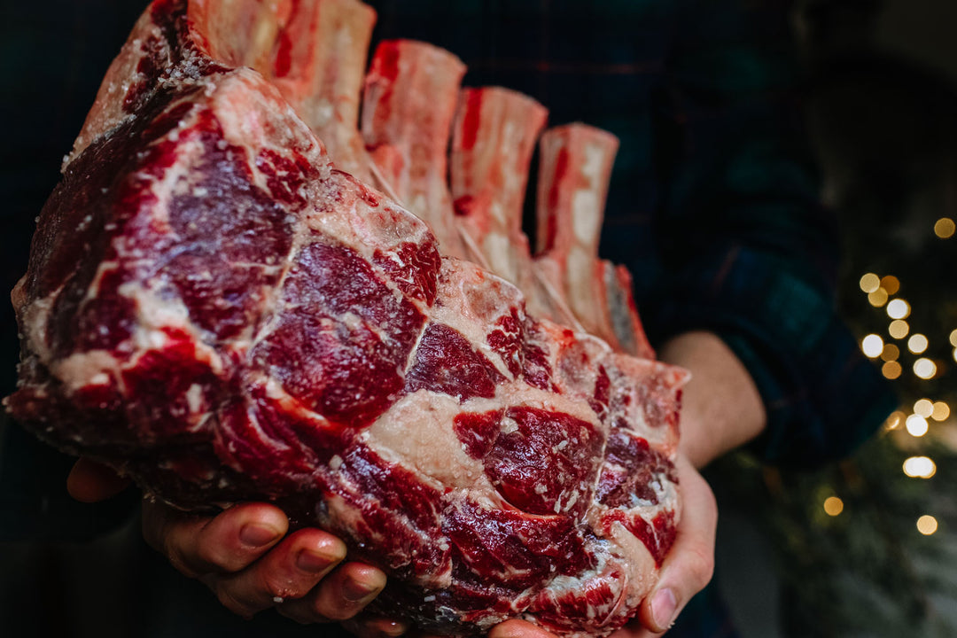 Christmas Rib Roast (bone-in), French Trimmed and Dry Aged