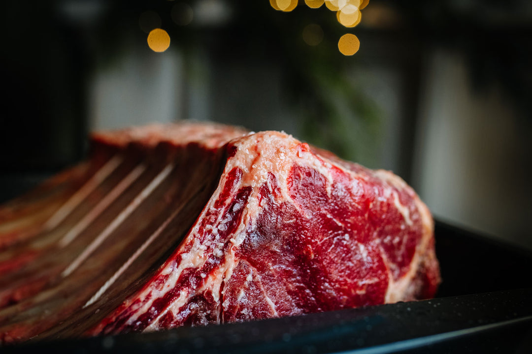 Christmas Rib Roast (bone-in), French Trimmed and Dry Aged