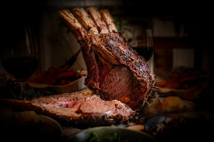 French Trimmed, Dry Aged, Standing Prime Rib Roast (bone-in)