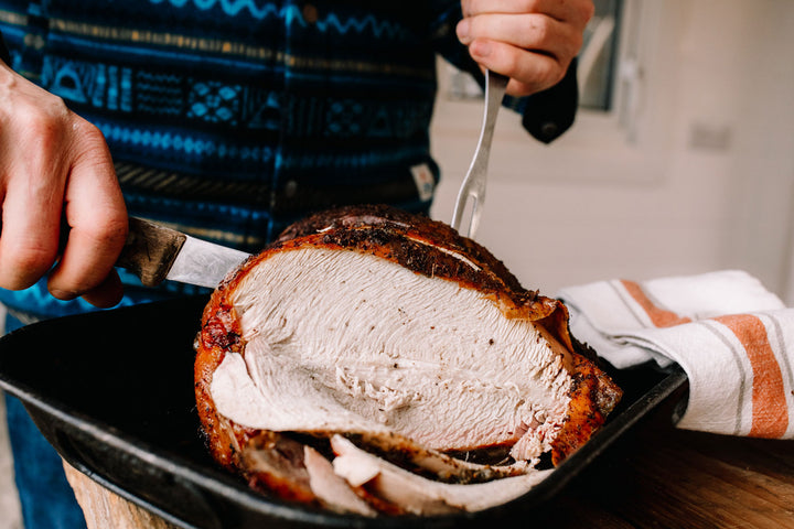 Bone-In Crown of Black and Bronze Turkey - Dry-Plucked, Free Range, and Dry-Aged